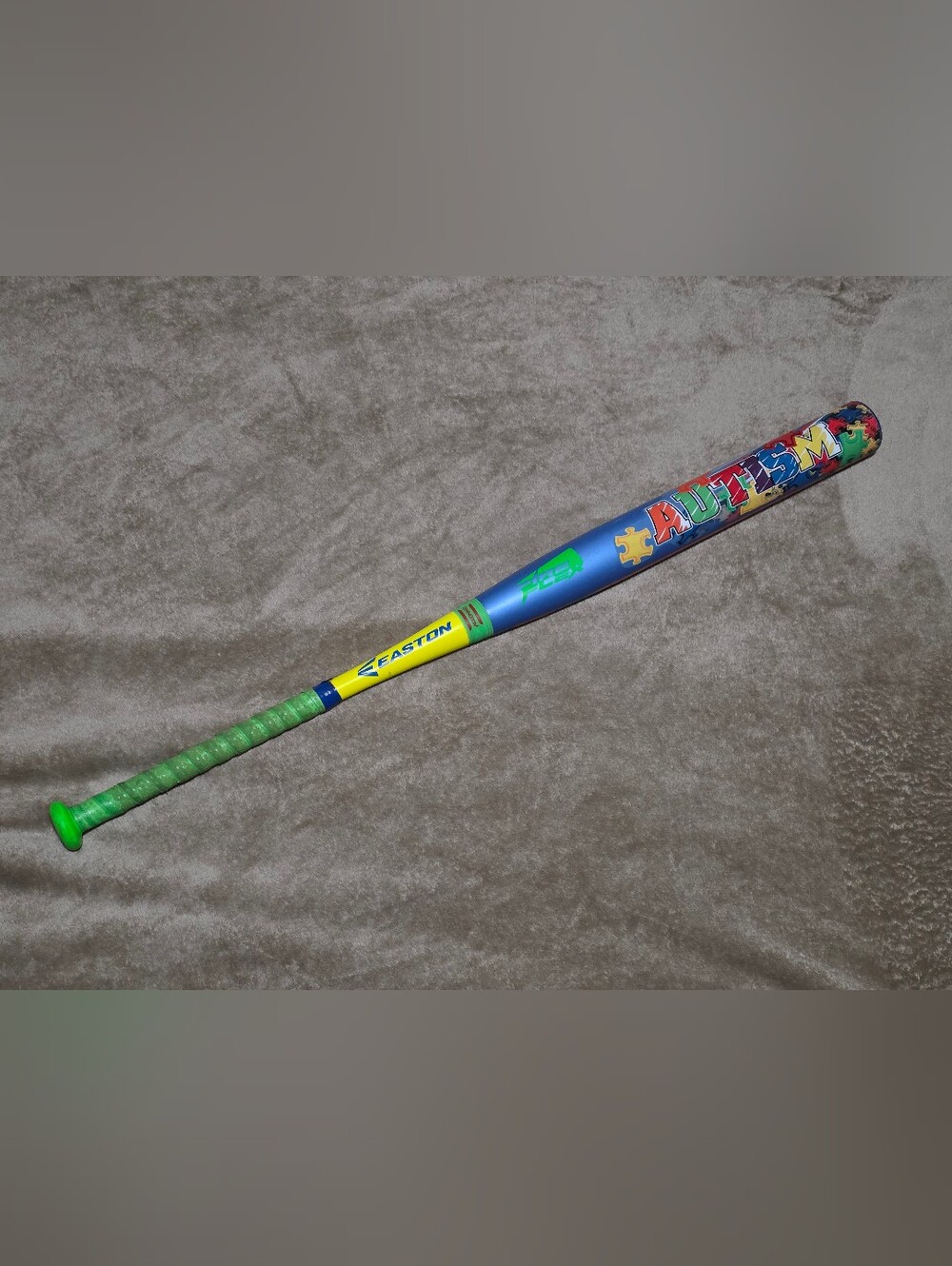 Used 2018 220 34/26 Easton Autism Buddy Wolf Softball Bat SP18AUTB USSSA Loaded